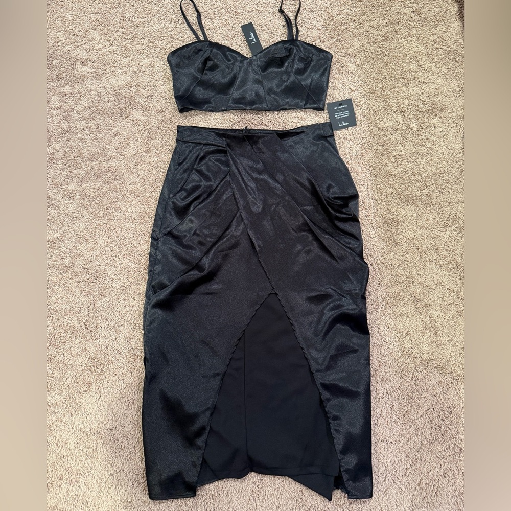 Lulus black 2 piece dress
